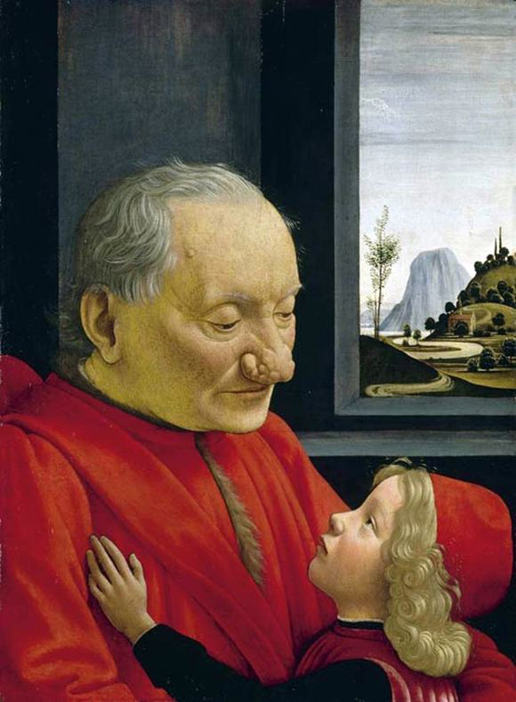 Картина Доменико Гирландайо "Дед и внук"